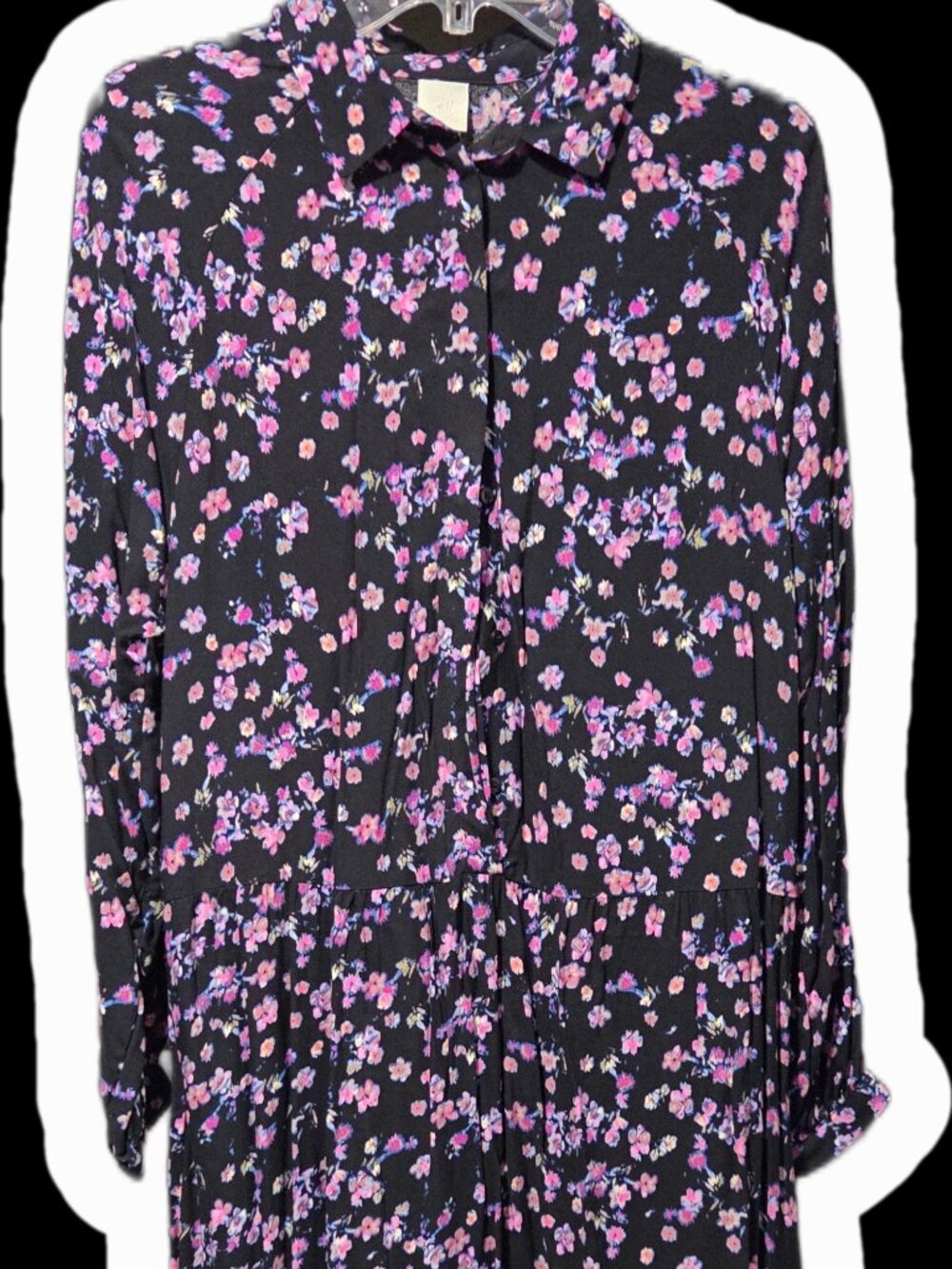 H&M drop waist oversized floral dress